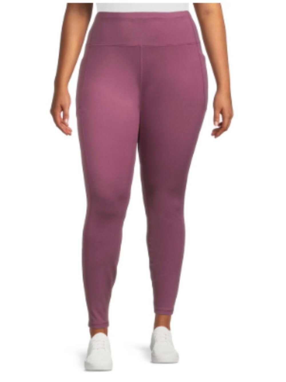 Avia Women's Plus Size Solid Active Leggings, 28"